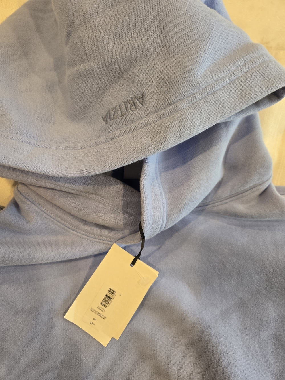 Aritzia Light Blue Hooded Pullover Sweatshirt - Picture 5 of 6